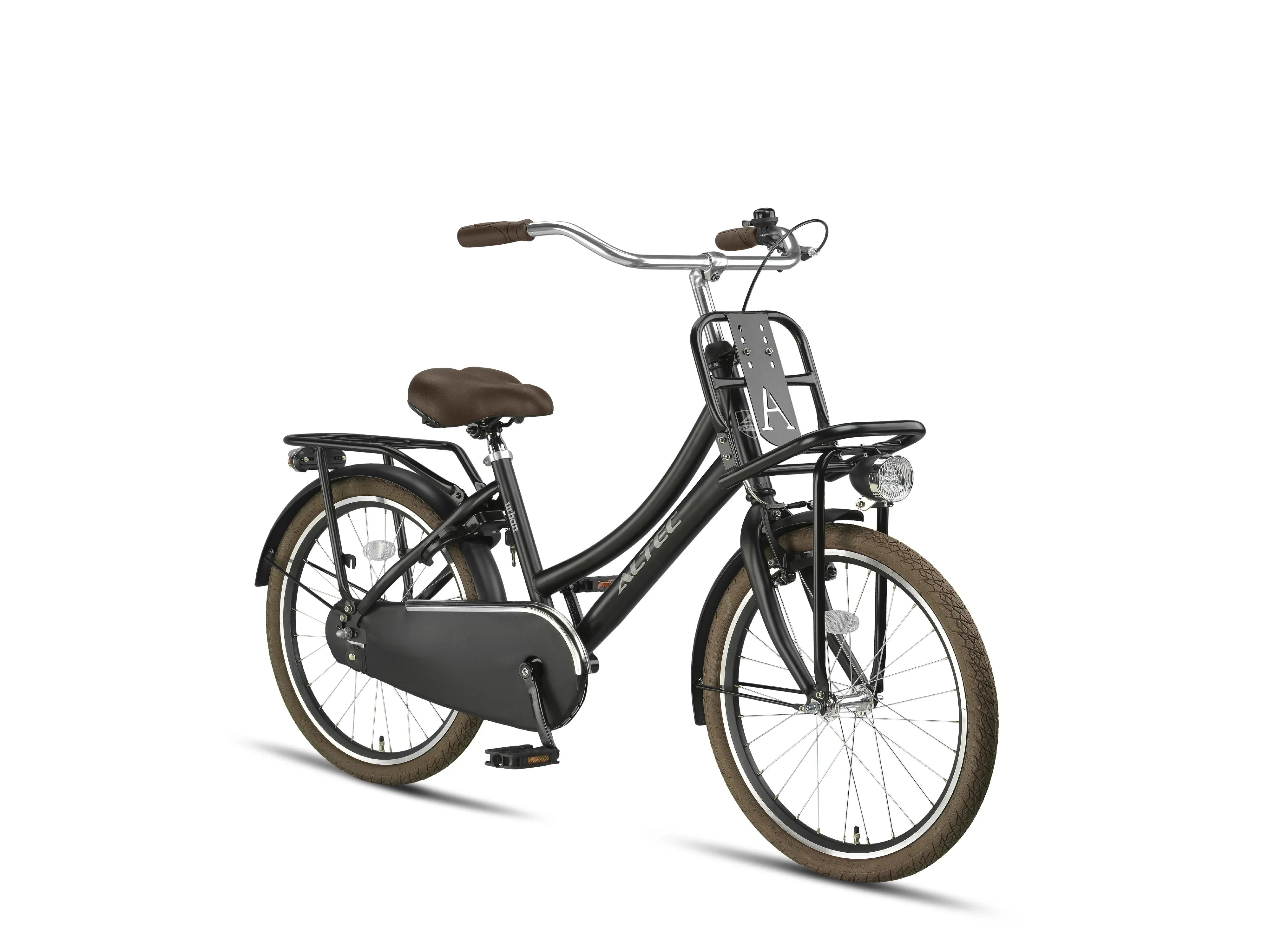 22 Zoll Altec Urban Hollandrad schwarz matt mit Frontträger d – fahrrad -Ass.de