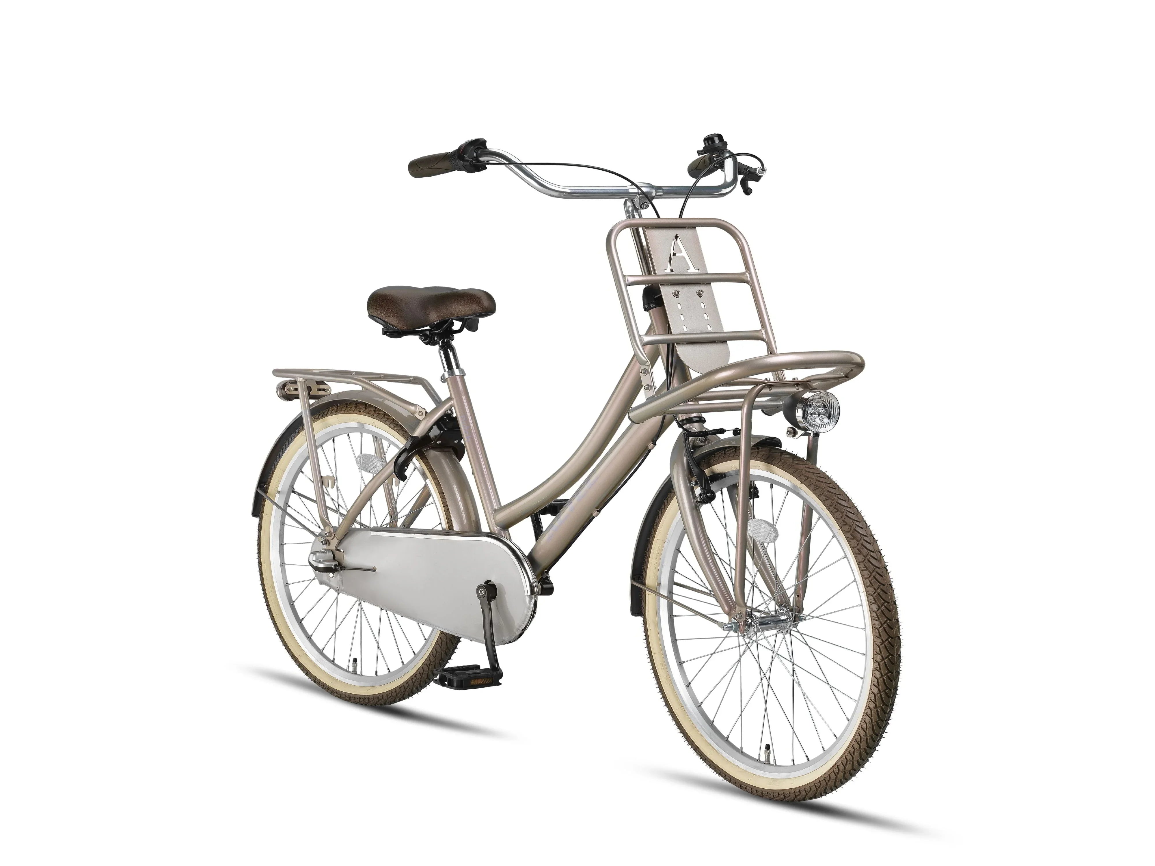 24 Zoll Altec Dutch 3 Gang Shimano Nexus Hollandrad sand mit Frontträg –