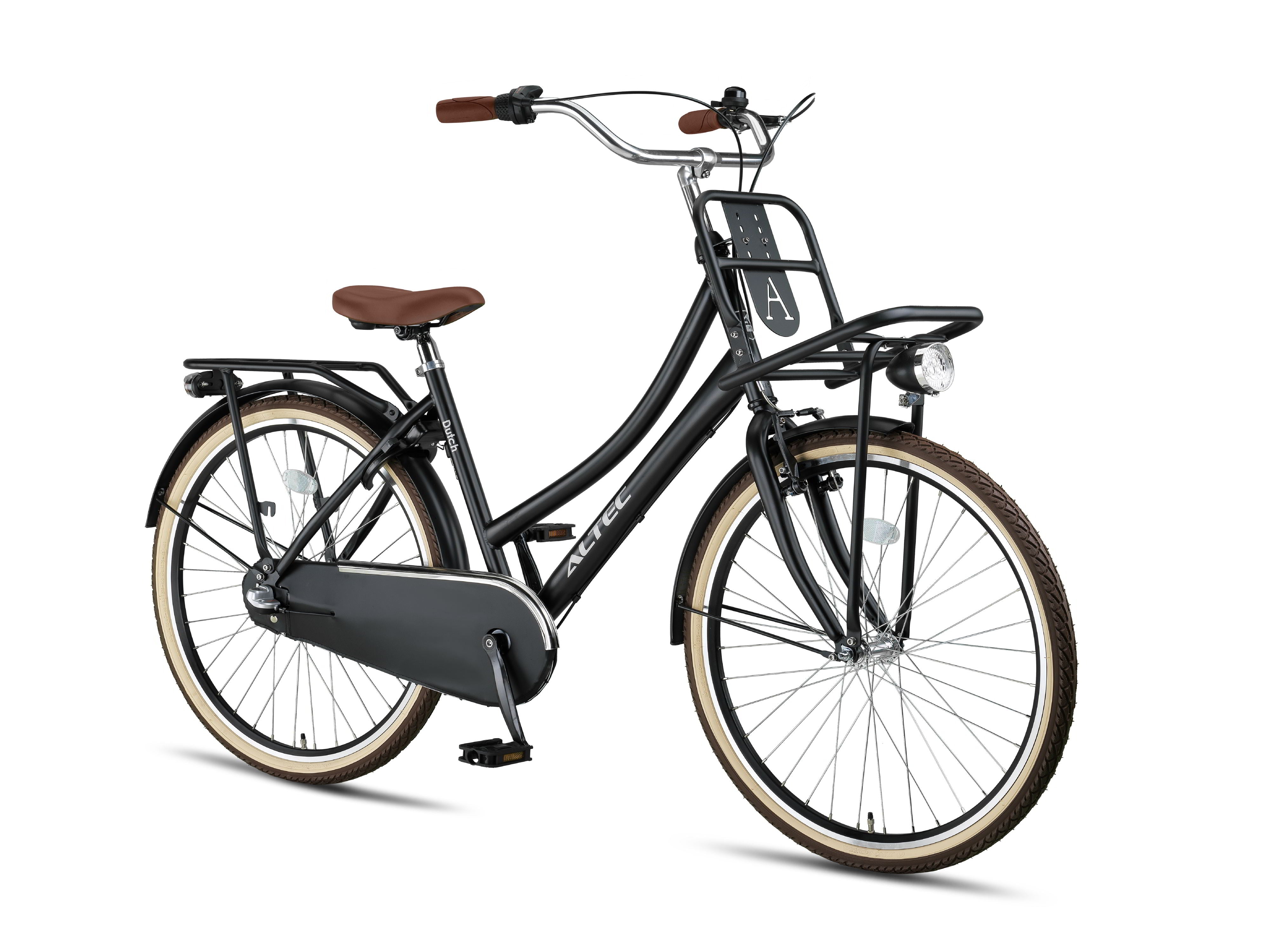 26 Zoll Altec Dutch 3 Gang Shimano Nexus Hollandrad Schwarz matt mit F –