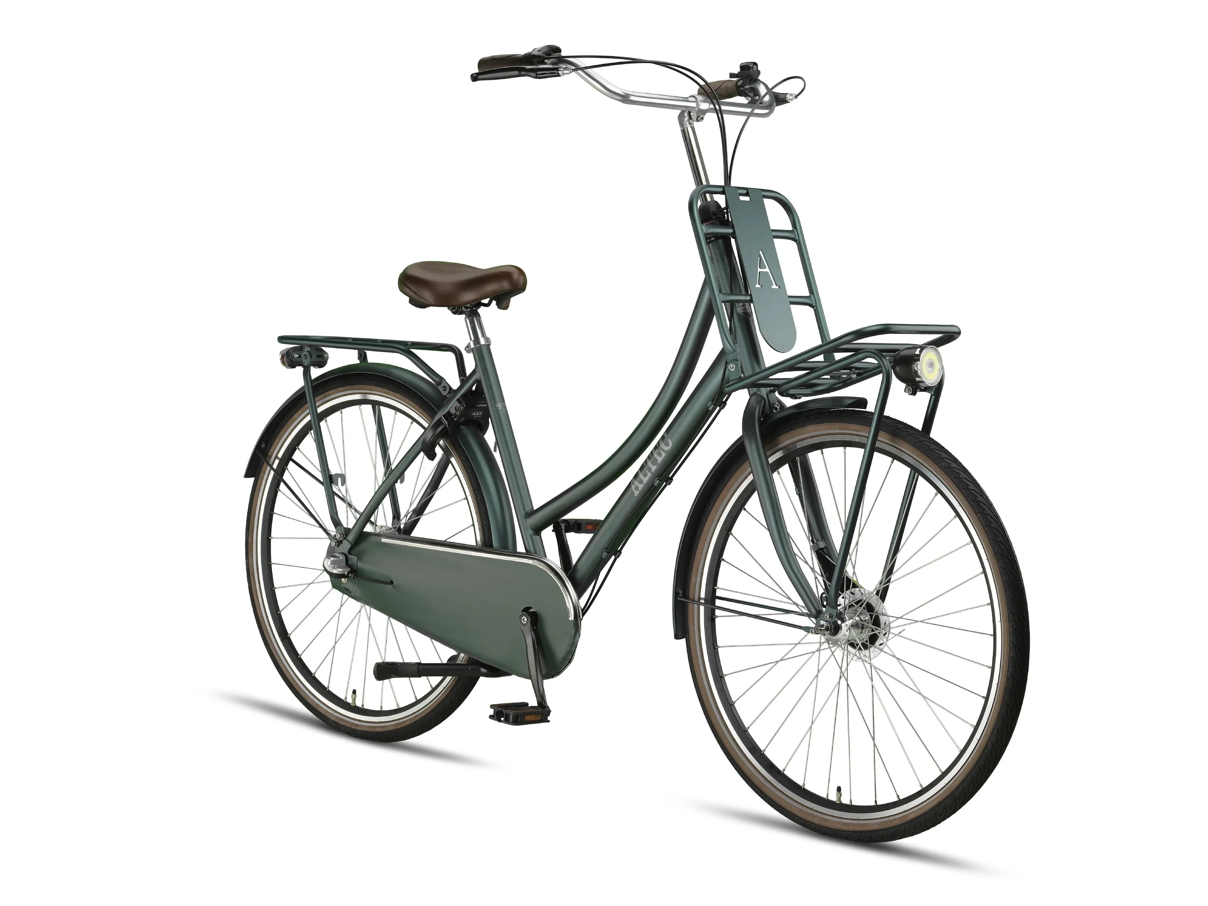 damenrad retro 28 zoll 28 Zoll Aluminium Altec Retro 3 Gang Hollandrad Grün Metallic mit Fron – fahrrad-Ass.de