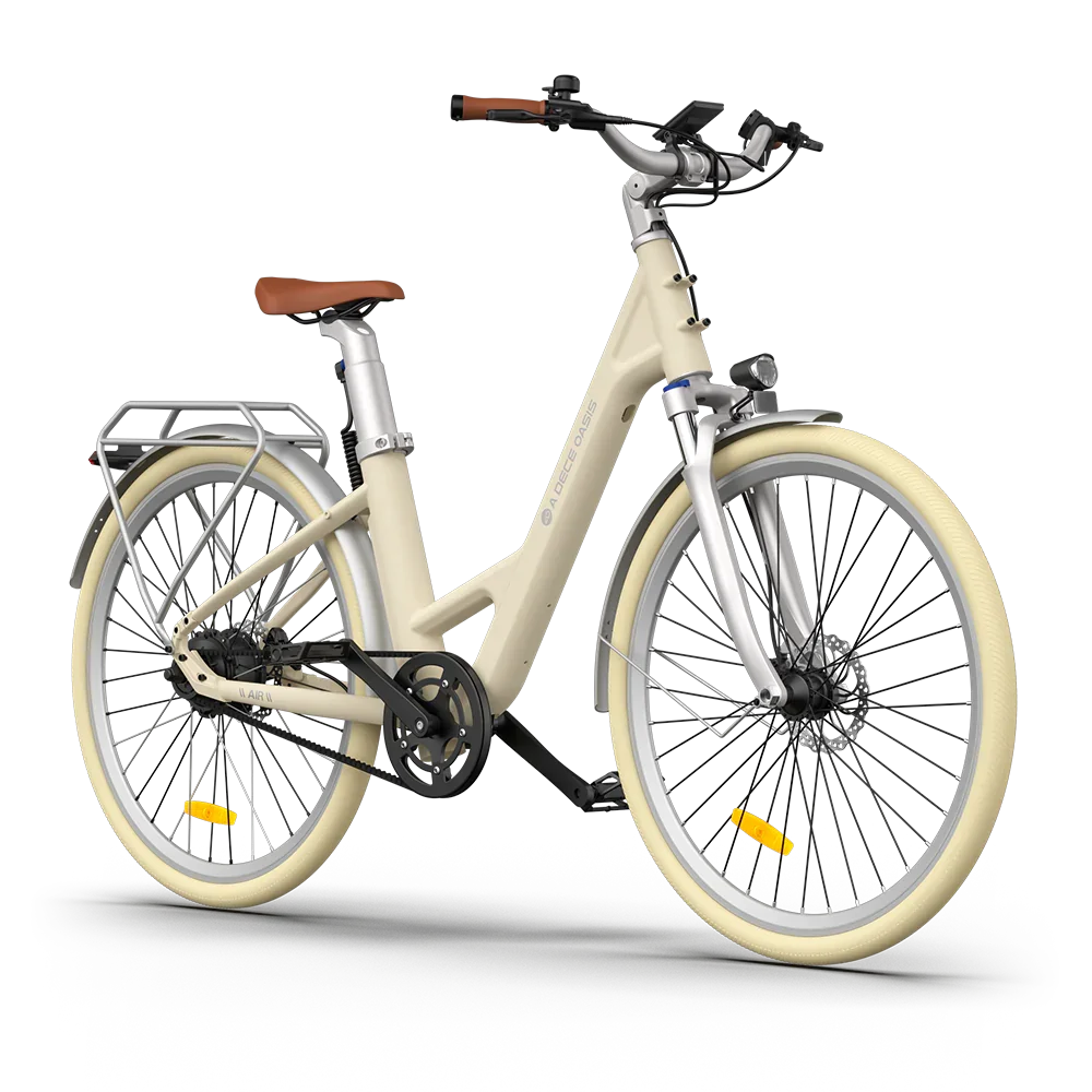 fahrrad abo e-bike 28" Elektro Alu. E-Bike ADO Air PRO 28 latte Riemenantrieb hydr. disc – fahrrad-Ass.de
