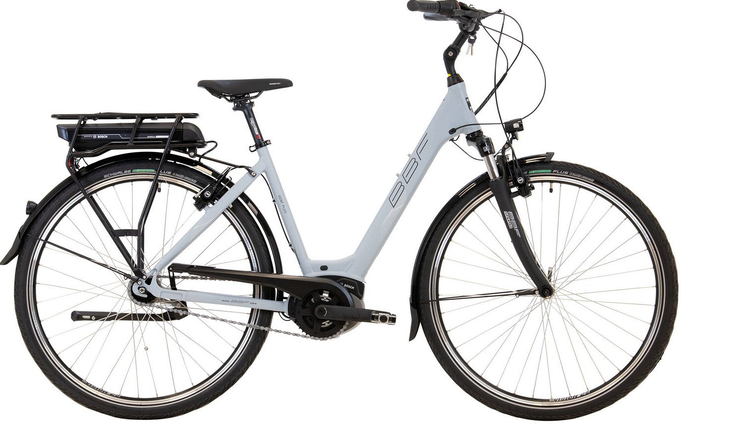 XXL Pedelec bis 160 kg BBF Genf 4.0 Bosch Mittelmotor 500 Wh silber ma –