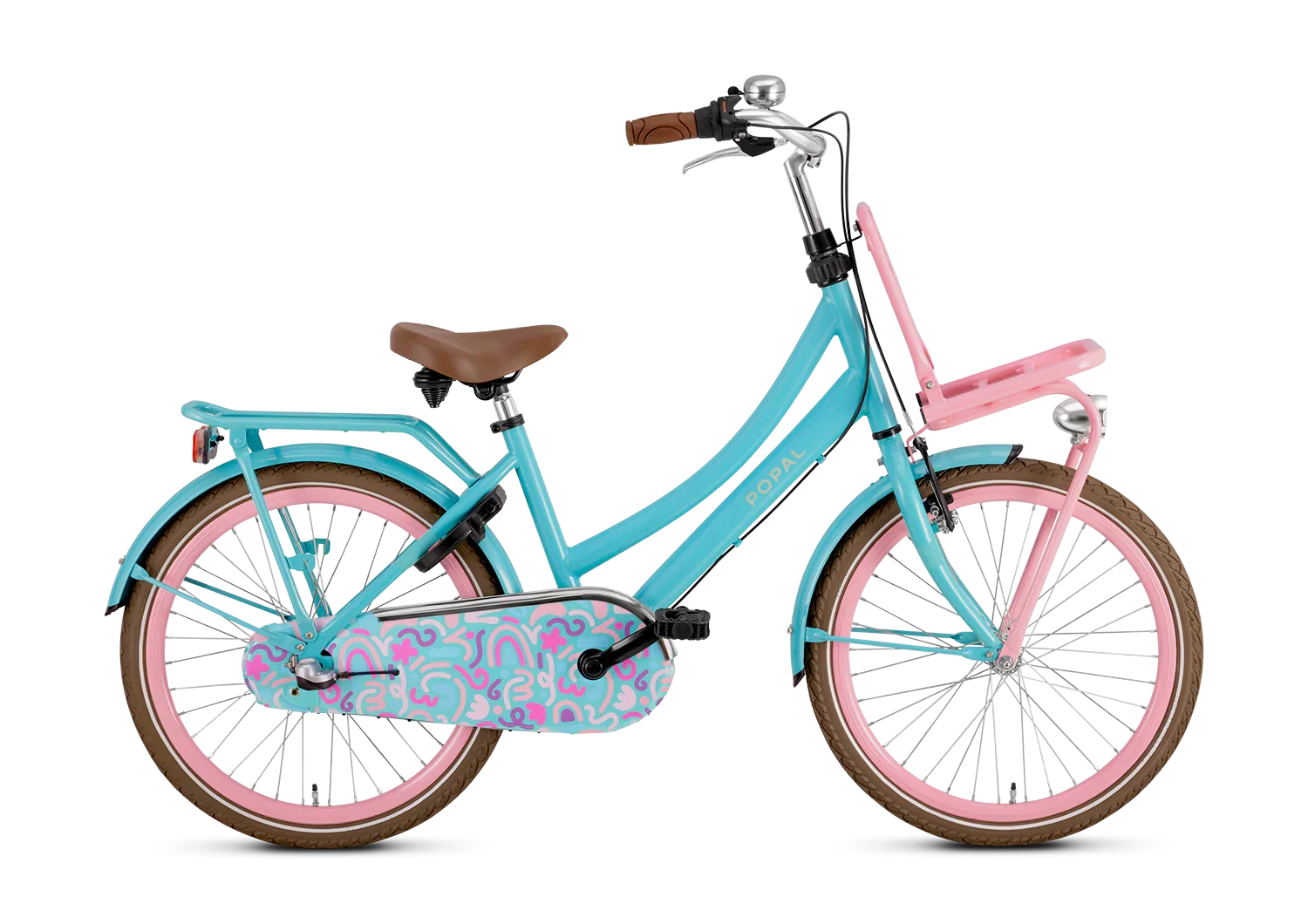fahrradmarken hollandräder 22 Zoll 3 Gang Hollandrad Daily Dutch Plus türkis-rosa mit Frontträger – fahrrad-Ass.de