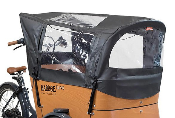 babboe rain tent Babboe Curve 3-Rad Regenzelt mit Sichtfenstern – fahrrad-Ass.de