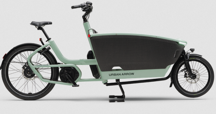 lastenrad e bike urban arrow Urban Arrow Family NEXT Advanced Belt sage green Bosch Performance Lin – fahrrad-Ass.de