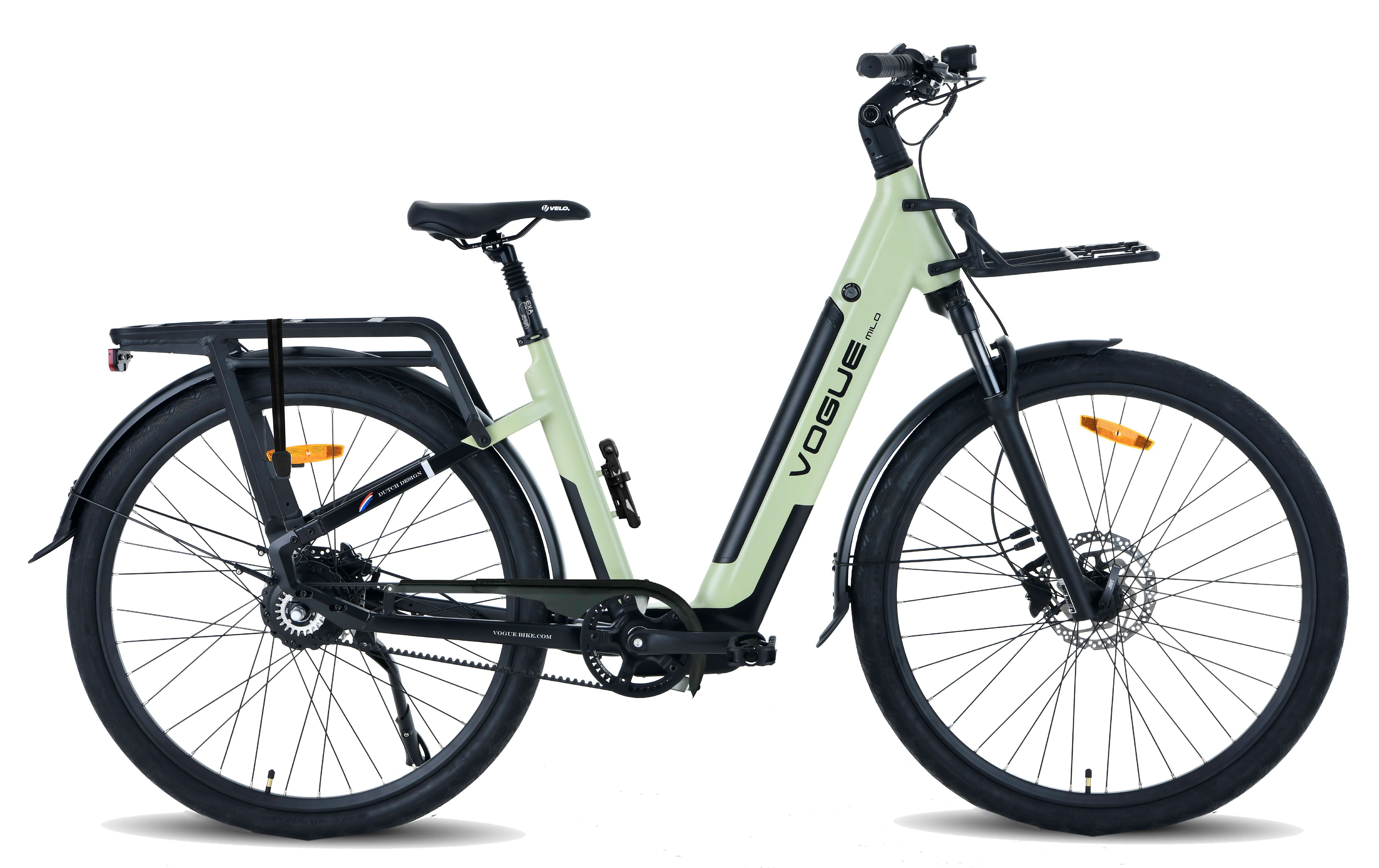 Gates Riemenantrieb Vogue Milo Lily-Green 468WH 50Nm Motor E-Bike Automatik Schaltung hydr. disc