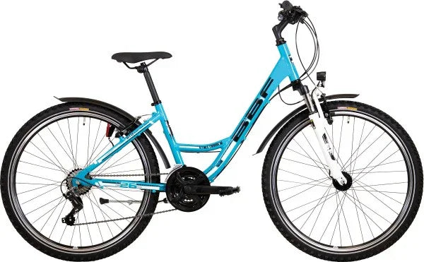 26 Zoll Jugendfahrrad, BBF Streetrider Wave, türkis matt, 21 Gang Shim –