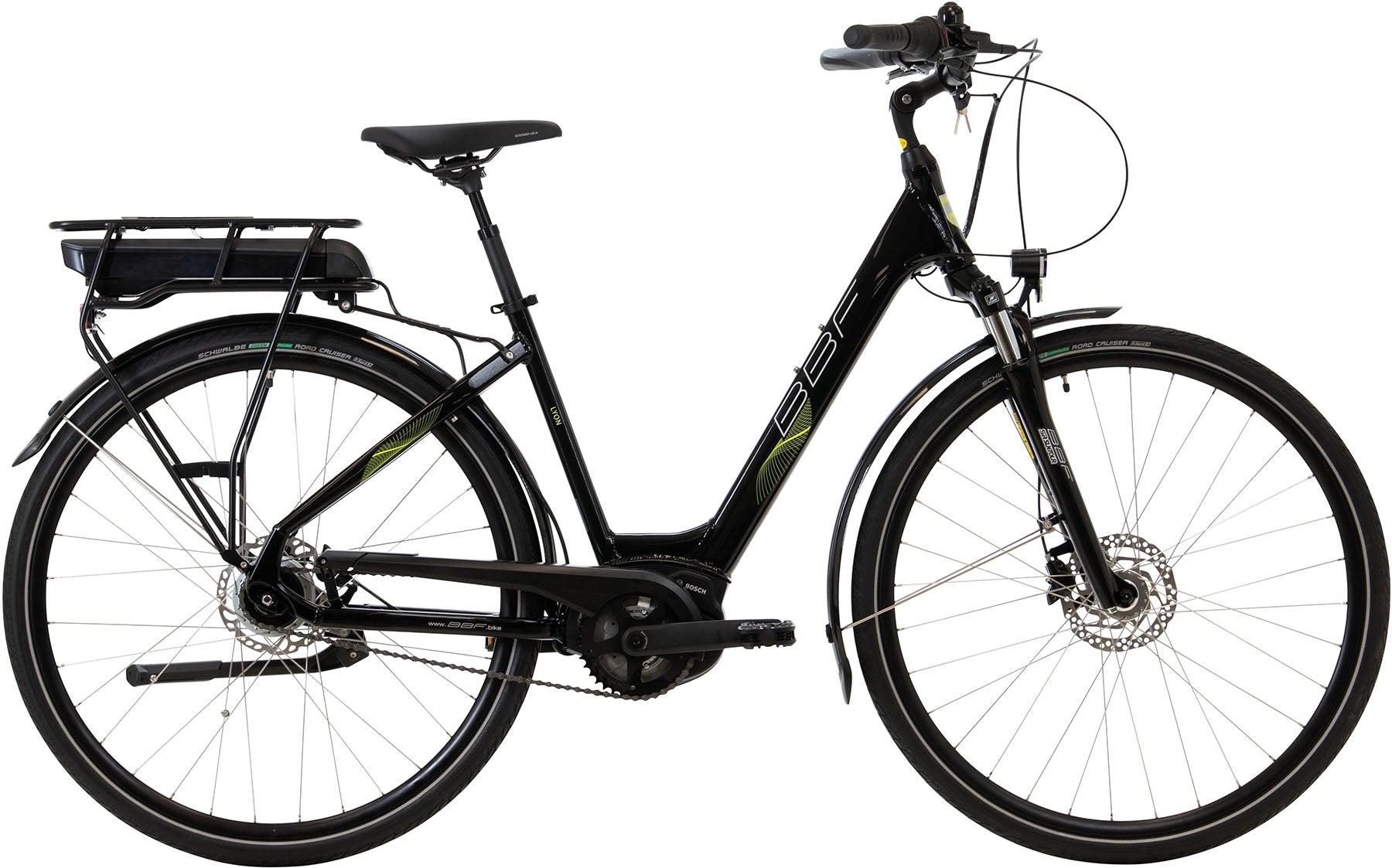 schwarzes herrenfahrrad XL Pedelec bis 140 kg BBF Genf 1.1 Bosch Mittelmotor 400 Wh schwarz 8 – fahrrad-Ass.de