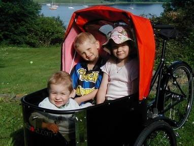 Nihola Elektro Family Kinder-Transportrad handmade in Kopenhagen - Anlieferung kostenlos fahrbereit - fahrrad-Ass.de