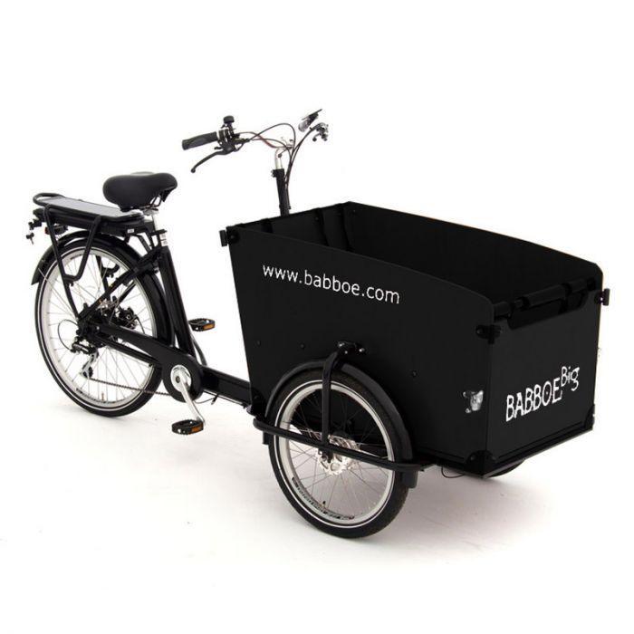 Komplett-Angebot Babboe Big E-Power 3-Rad bakfiets 7 Gang Shimano mit schwarzer Kiste inkl Regendach - fahrrad-Ass.de