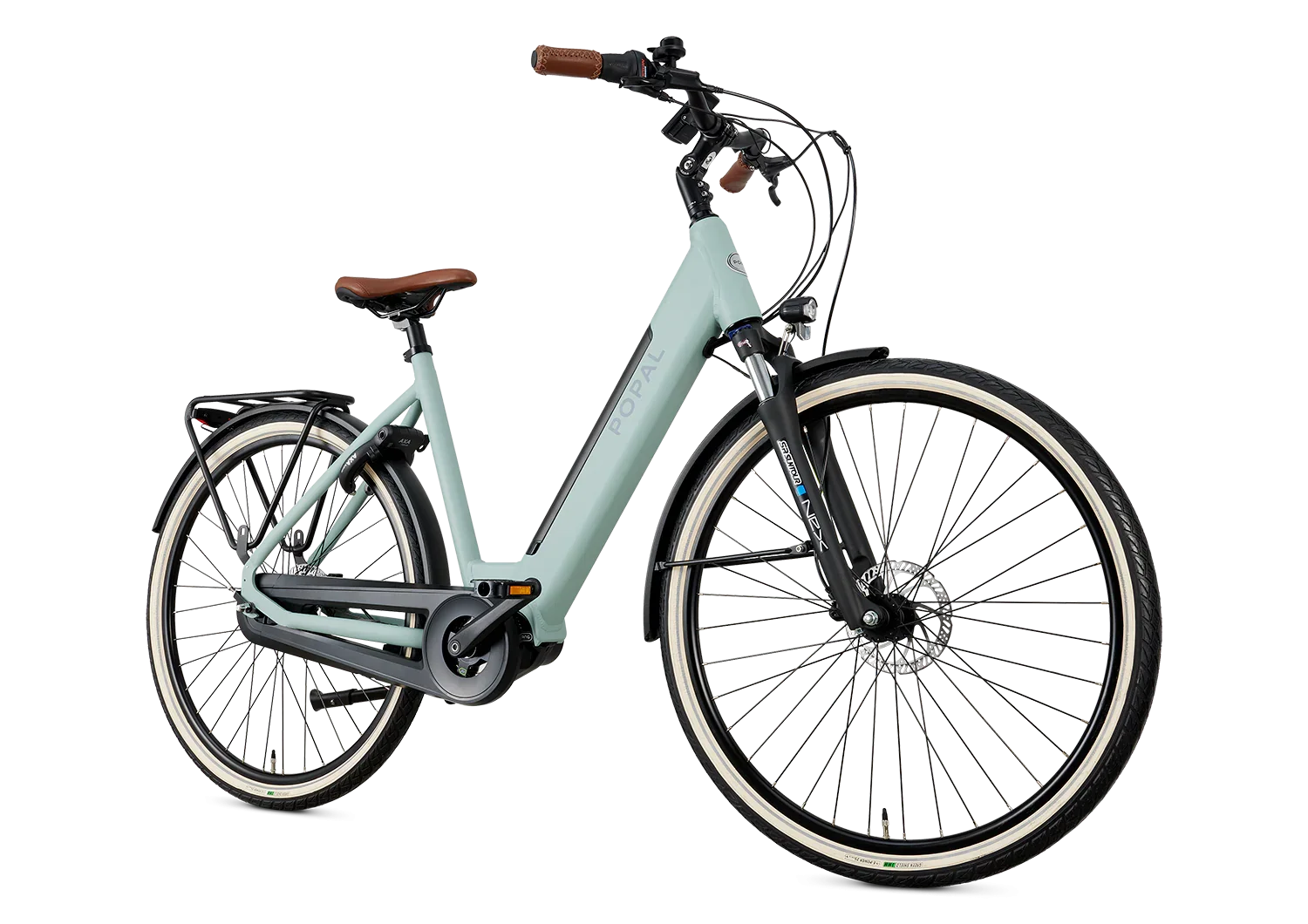 520WH Mittelmotor Novel mineral green 7 Gang 65Nm Intube Pedelec E-Bik –