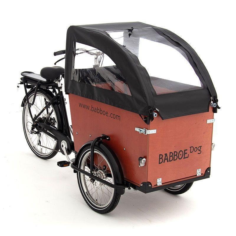 Babboe Dog 3-Rad Regenzelt mit Sichtfenstern –