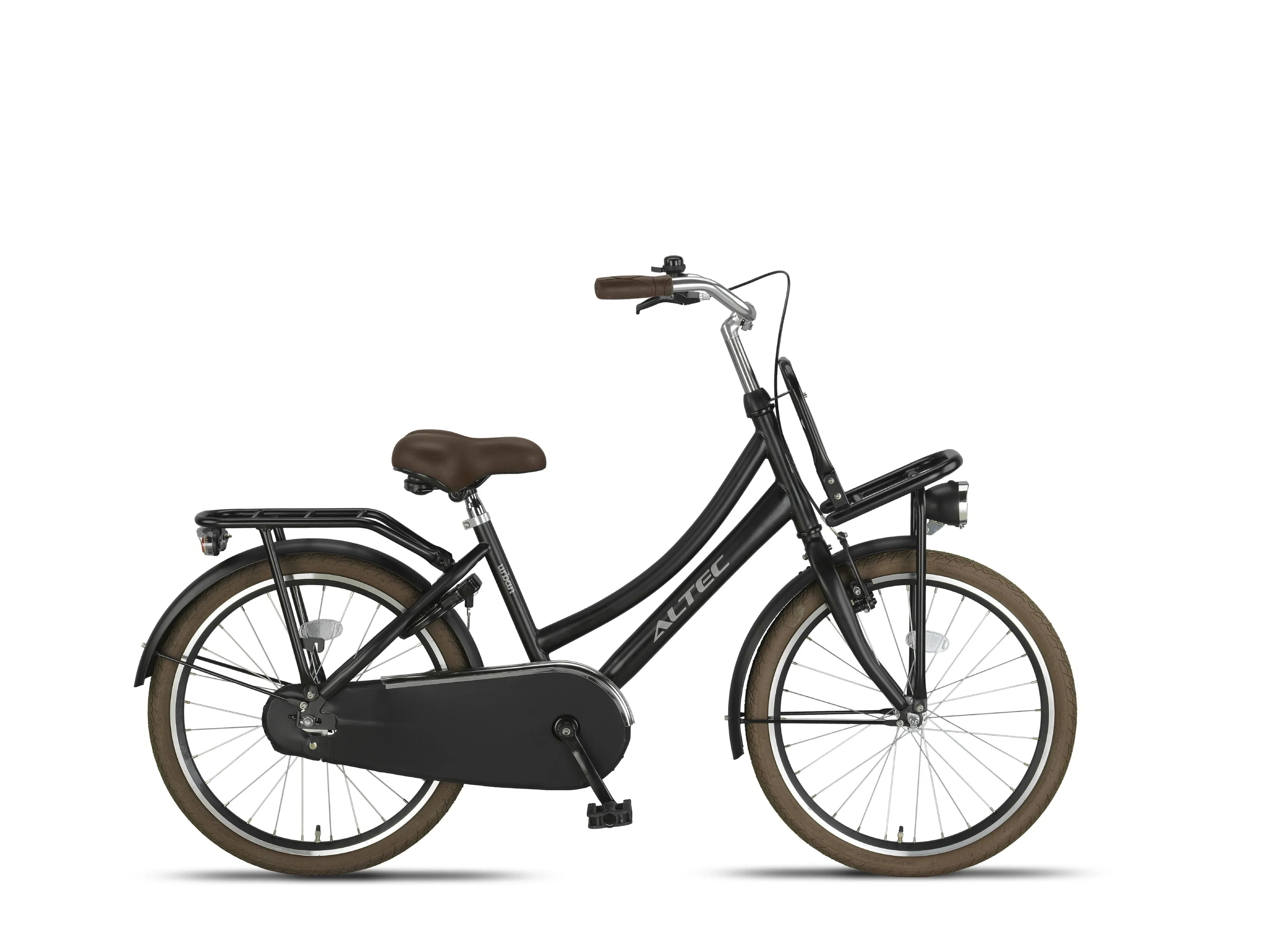 hollandrad matt schwarz 22 Zoll Altec Urban Hollandrad schwarz matt mit Frontträger d – fahrrad-Ass.de