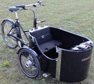 Nihola Elektro 4.0 Kinder-Transportrad handmade in Kopenhagen - Anlieferung kostenlos fahrbereit - fahrrad-Ass.de