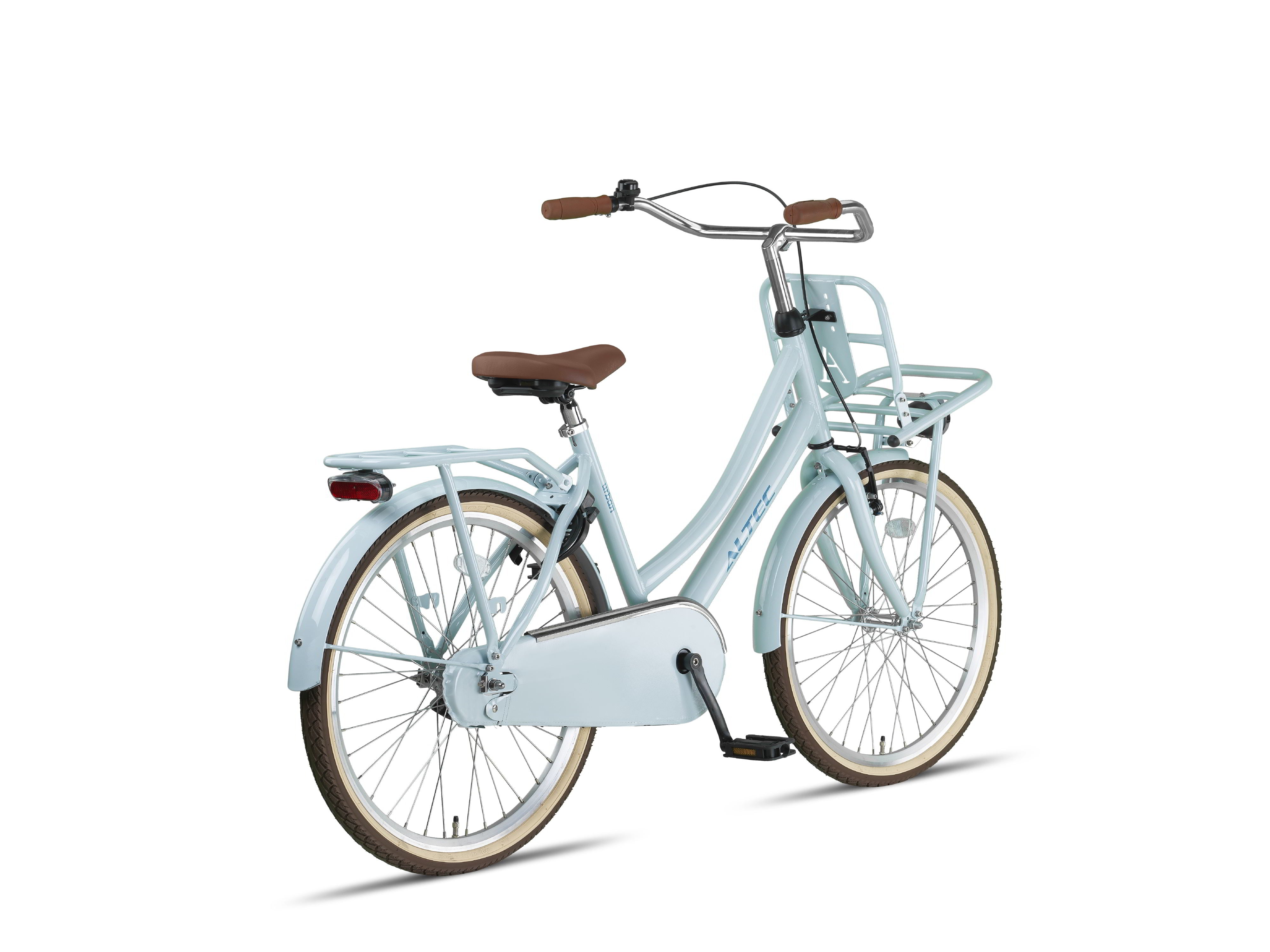 24 Zoll Altec Urban Hollandrad hellblau mit Frontträger d – fahrrad-Ass.de