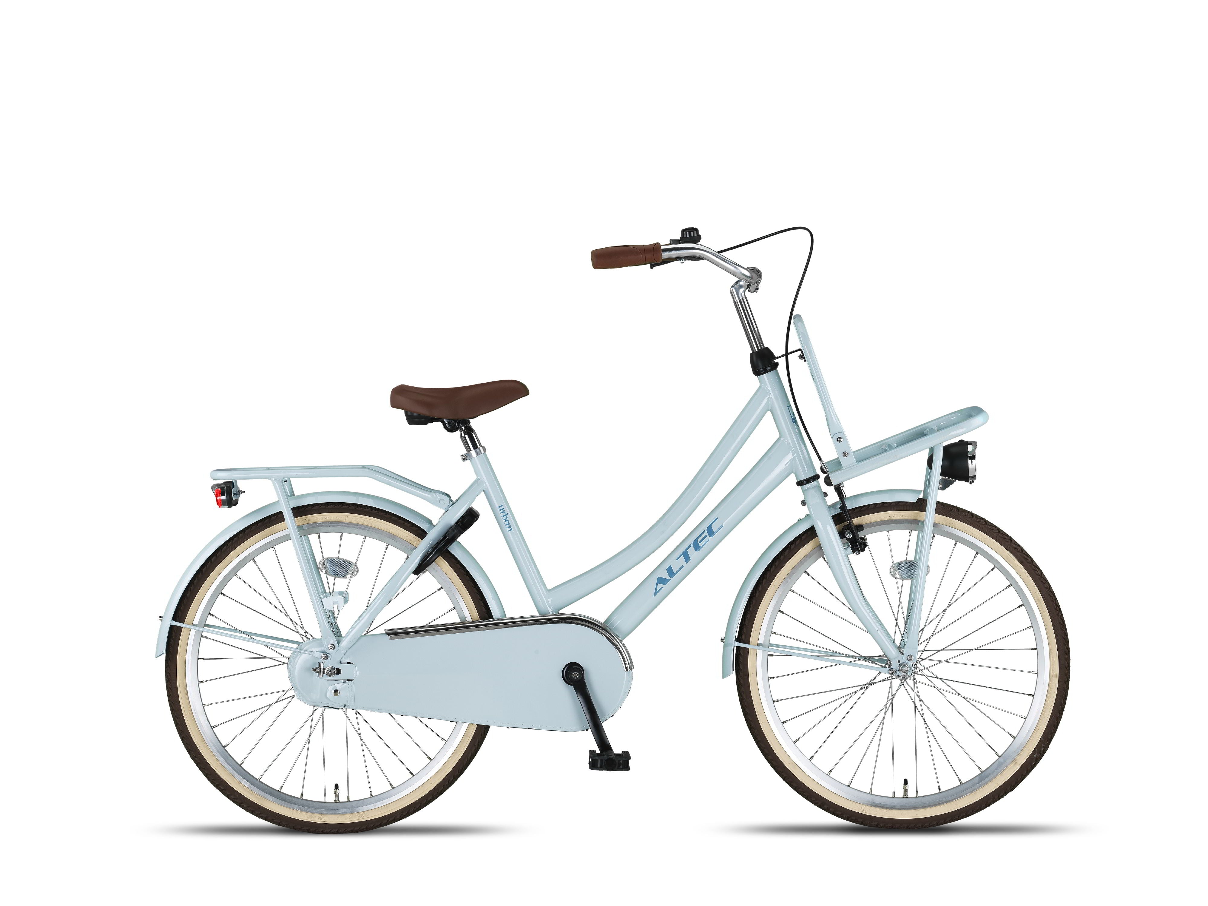 kinder hollandrad 24 Zoll Altec Urban Hollandrad hellblau mit Frontträger d – fahrrad-Ass.de