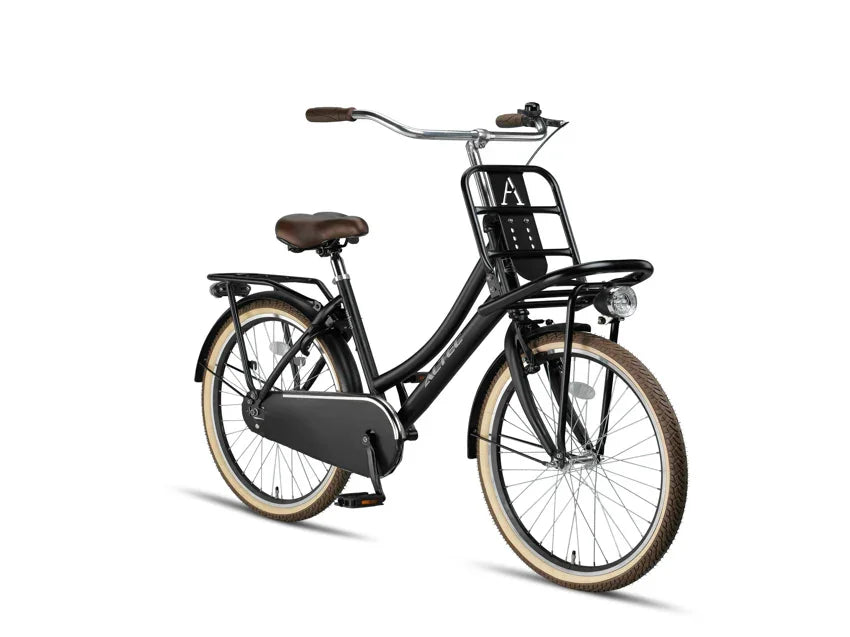 hollandrad 24 zoll mädchen Altec Urban schwarz matt mit Frontträger d – Der blaue Reinigungshandschuh von type_T-Shirts Farbe:turkis