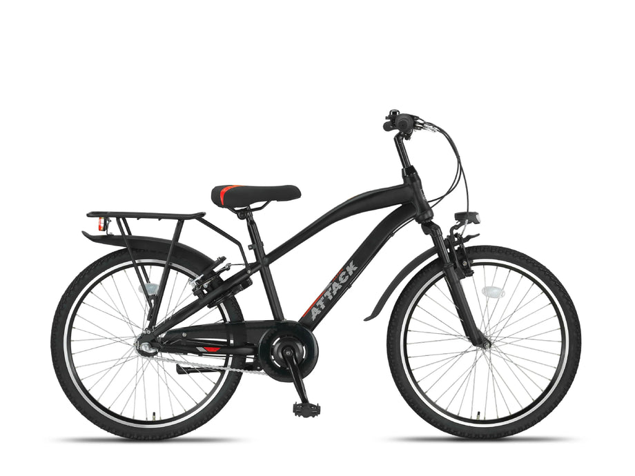 24 Zoll Kinderfahrrad, Altec Attack mit Gepäckträger, 3 Gang Nabenscha –