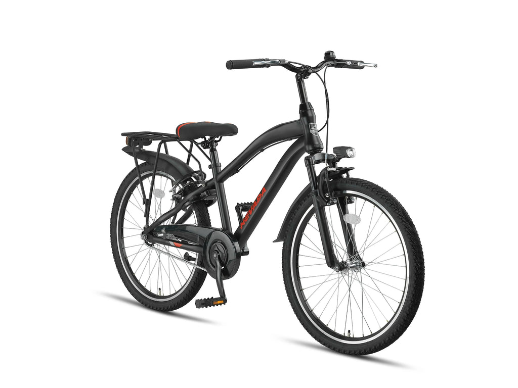 24 Zoll Kinderfahrrad, Altec Nevada mit Gepäckträger, MTB, Rücktrittbr –