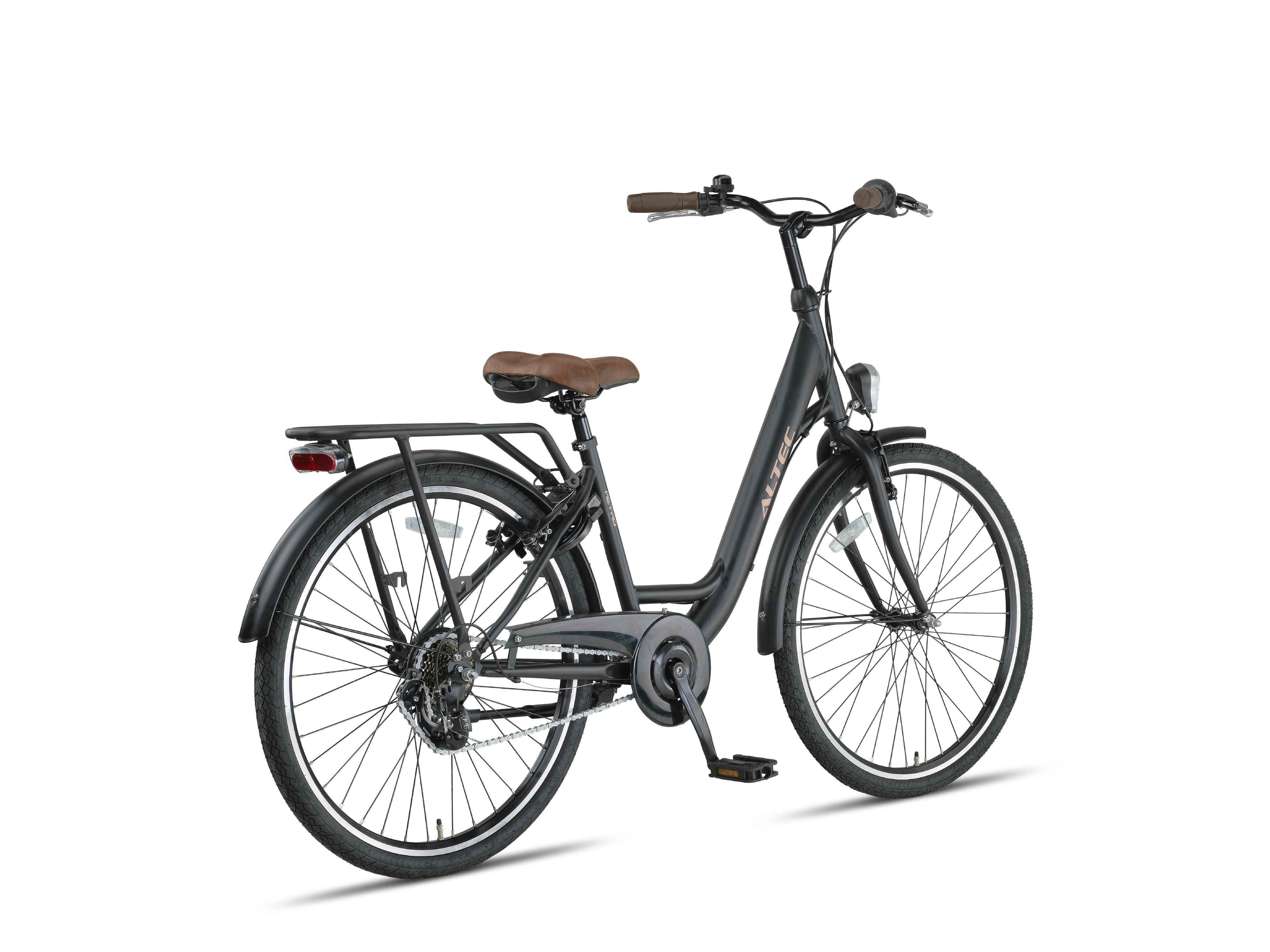 26 Zoll Altec Metro Damen Trekkingrad schwarz (matt) –