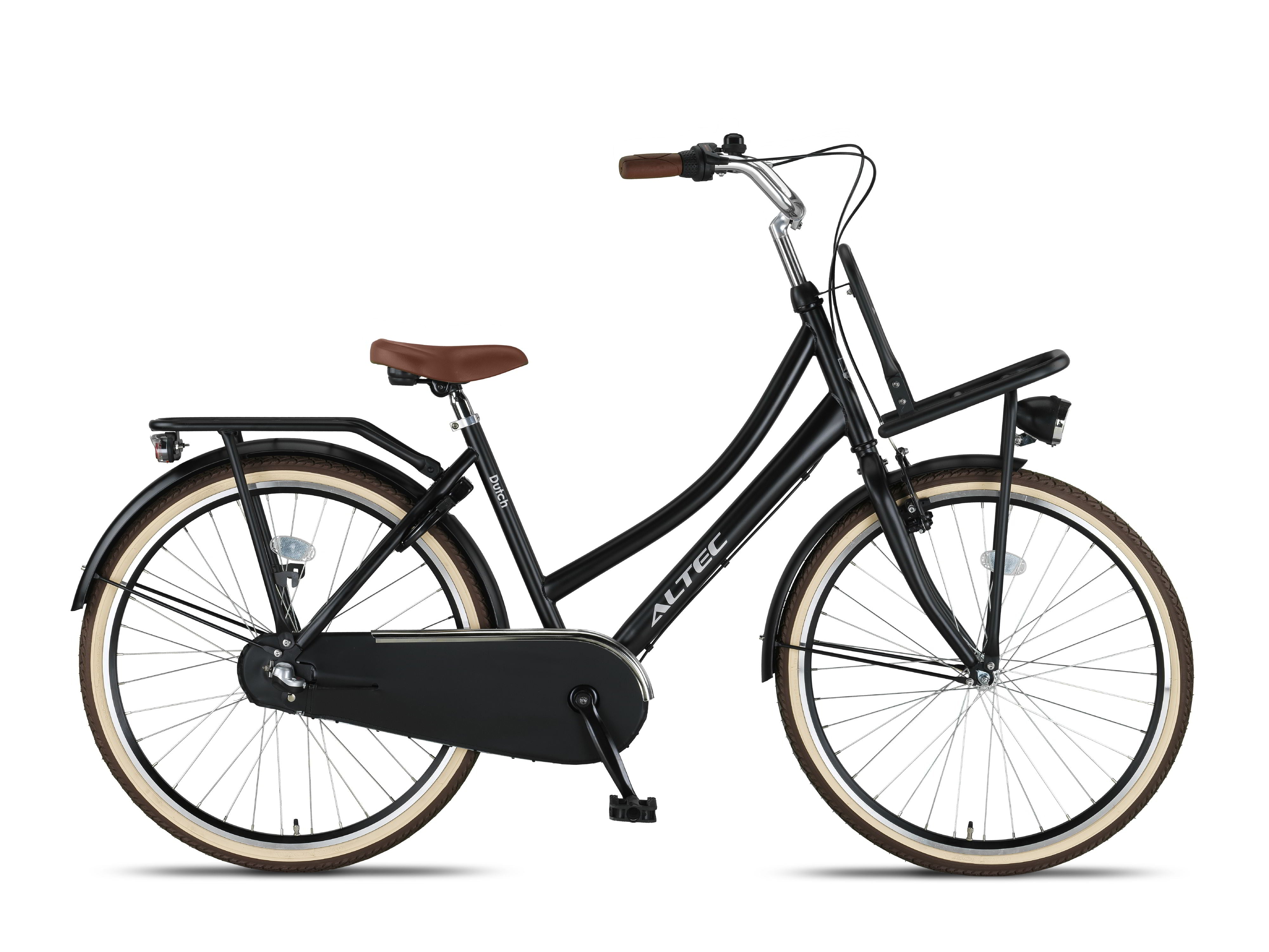 26 Zoll Altec Dutch 3 Gang Shimano Nexus Hollandrad Schwarz matt mit F –