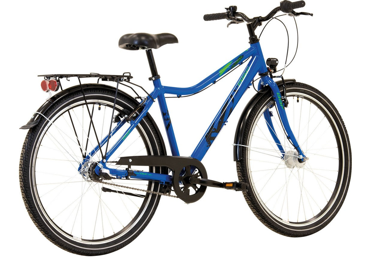 26 Zoll Jugend-Fahrrad, BBF Outrider Sporty, 3 Gang Shimano Nexus Nabenschaltung, blau