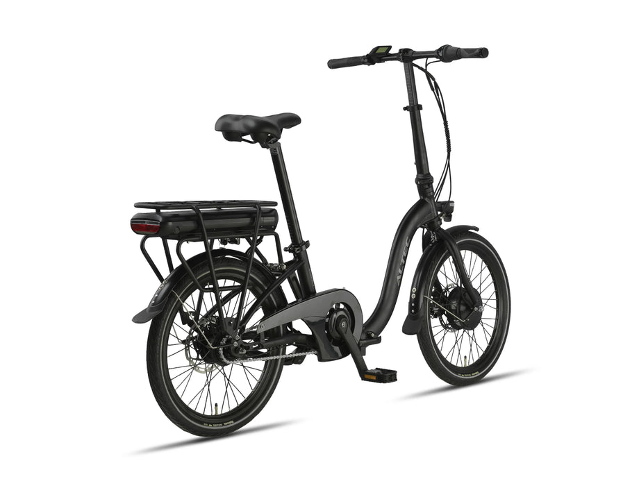 veloja e bike klapprad E-Faltrad Altec Compact matt schwarz 7 Gang E-Bike Klapprad hydraulisc – fahrrad-Ass.de