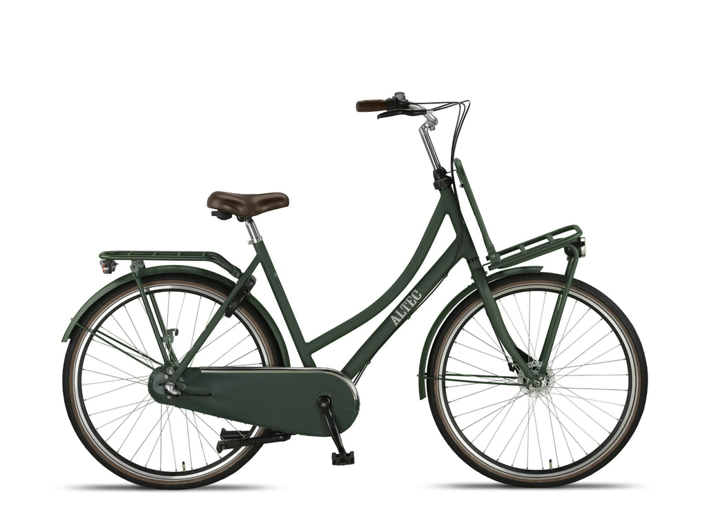 greens retro hollandrad 28 Zoll Aluminium Altec Retro 3 Gang Hollandrad Emerald Green mit Frontträger d