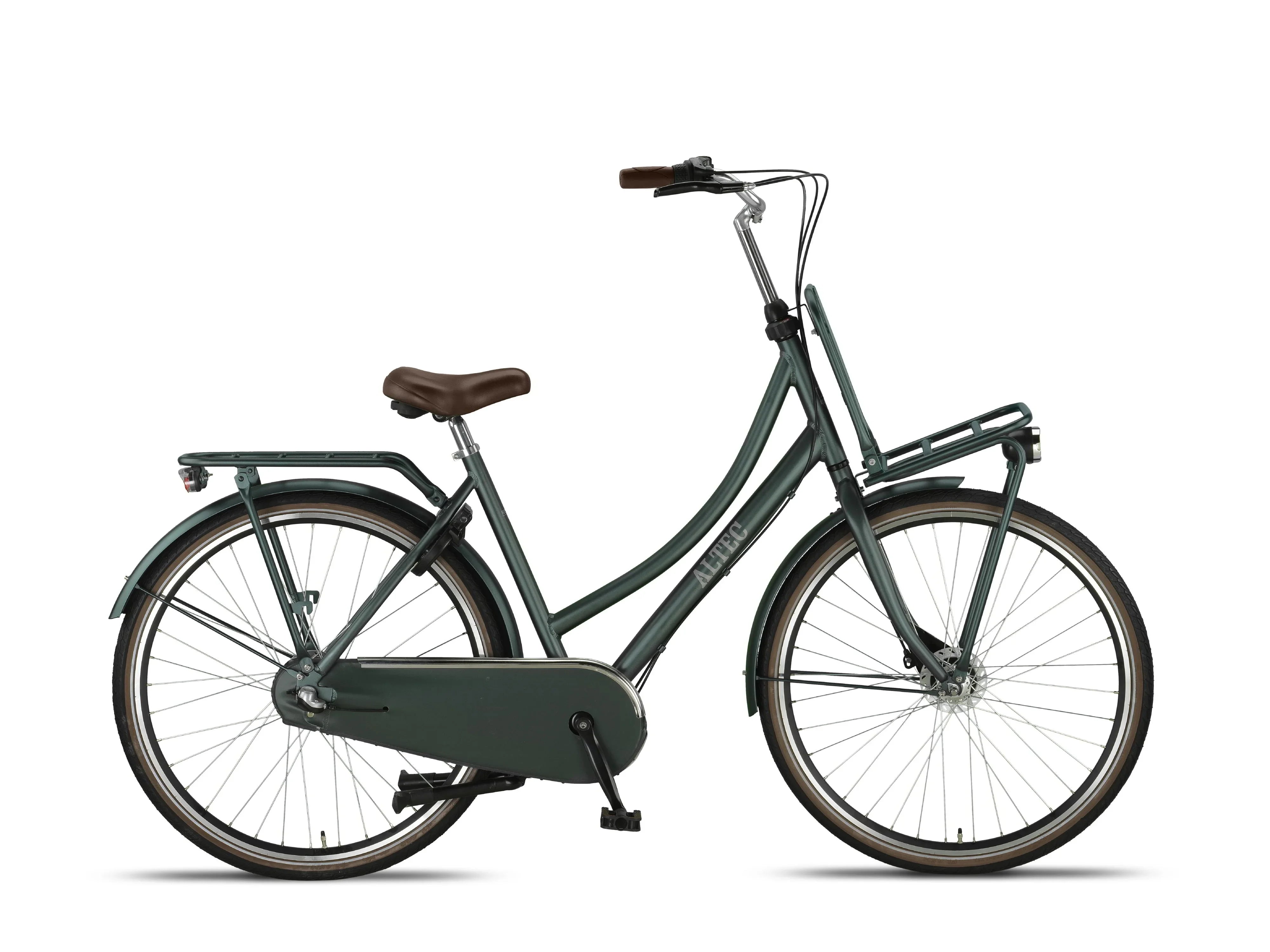 fahrrad hollandrad retro 28 Zoll Aluminium Altec Retro 3 Gang Hollandrad Grün Metallic mit Fron – fahrrad-Ass.de
