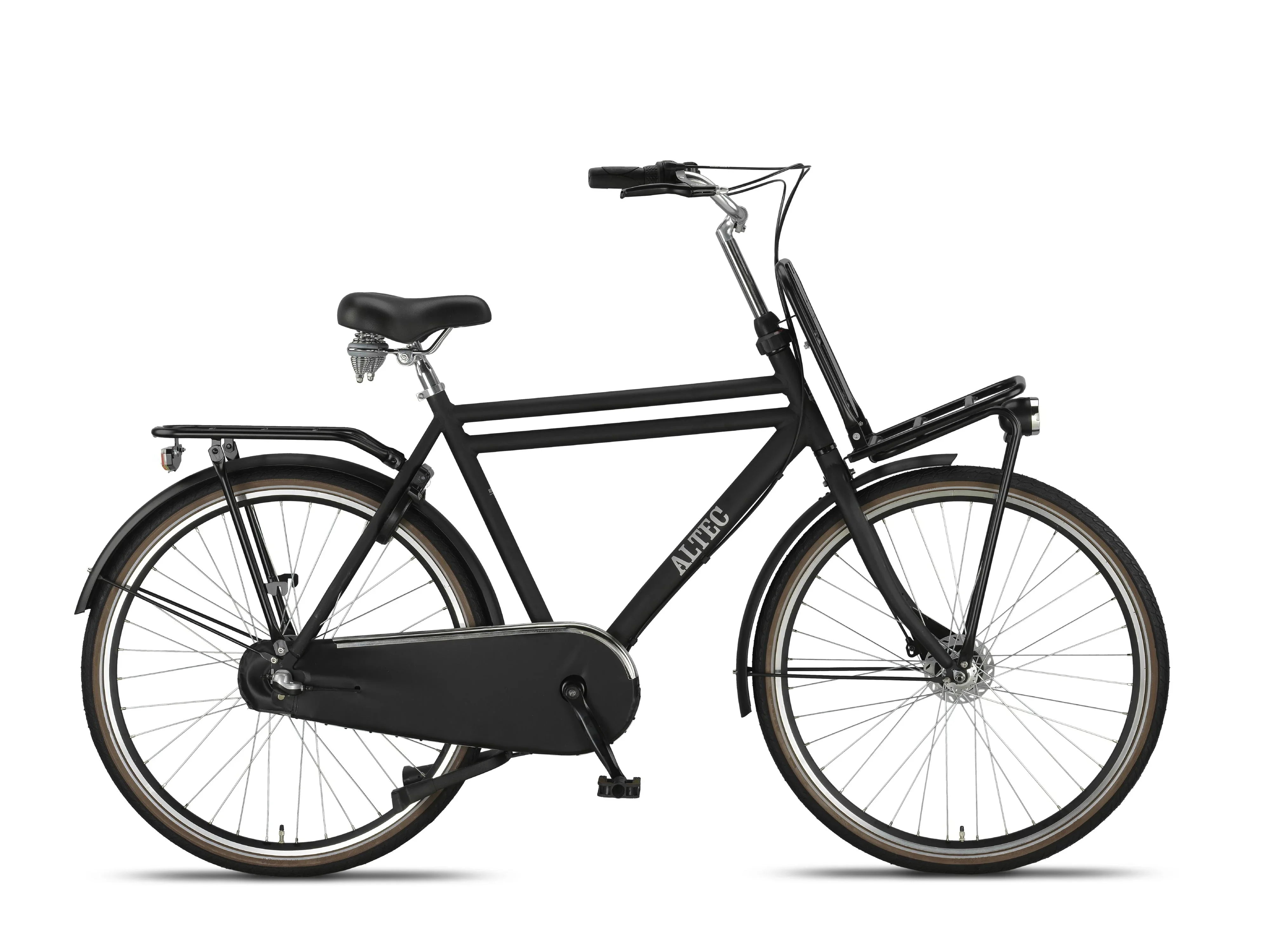 altes hollandrad herren 28 Zoll Aluminium Altec Retro 3 Gang Shimano Nexus Herren Hollandrad schwarz mit Frontträger d