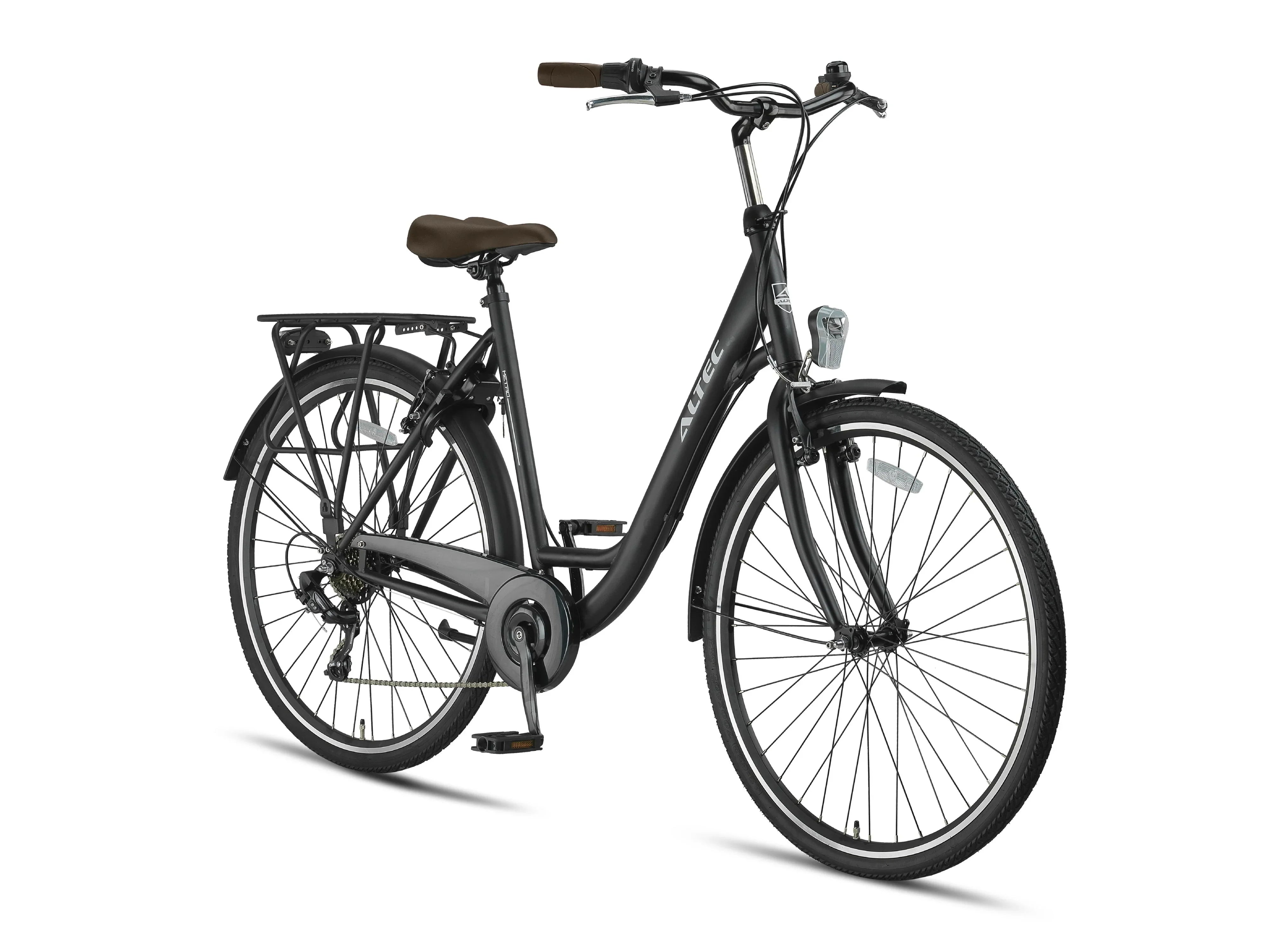28 Zoll Altec Metro Damen Trekkingrad schwarz (matt)