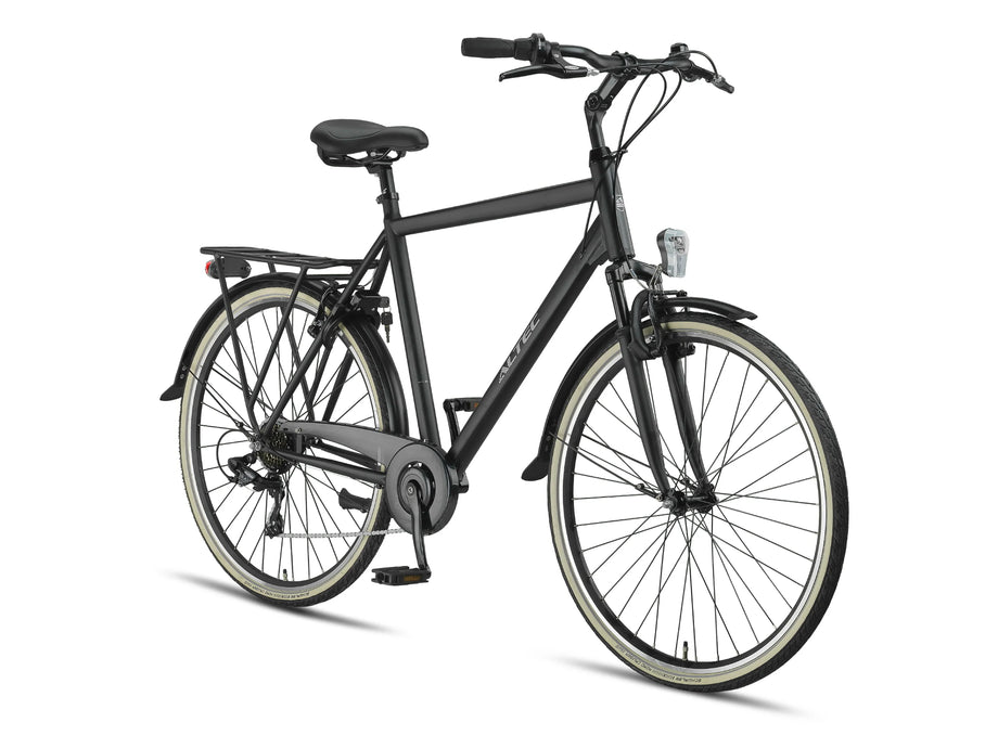 28 Zoll Altec Verona Herren Trekkingrad schwarz matt –
