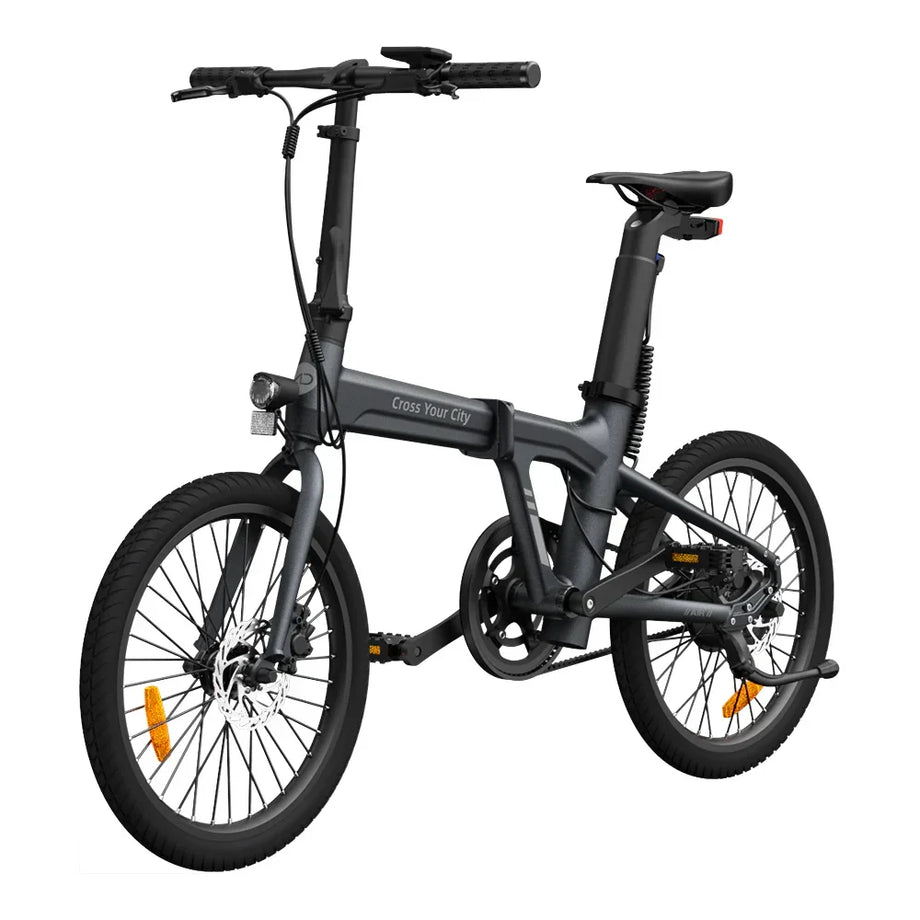 günstige alu klappräder 20" Elektro Alu. Klapprad Faltrad ADO Air 20 grau Riemenantrieb hydr. – fahrrad-Ass.de