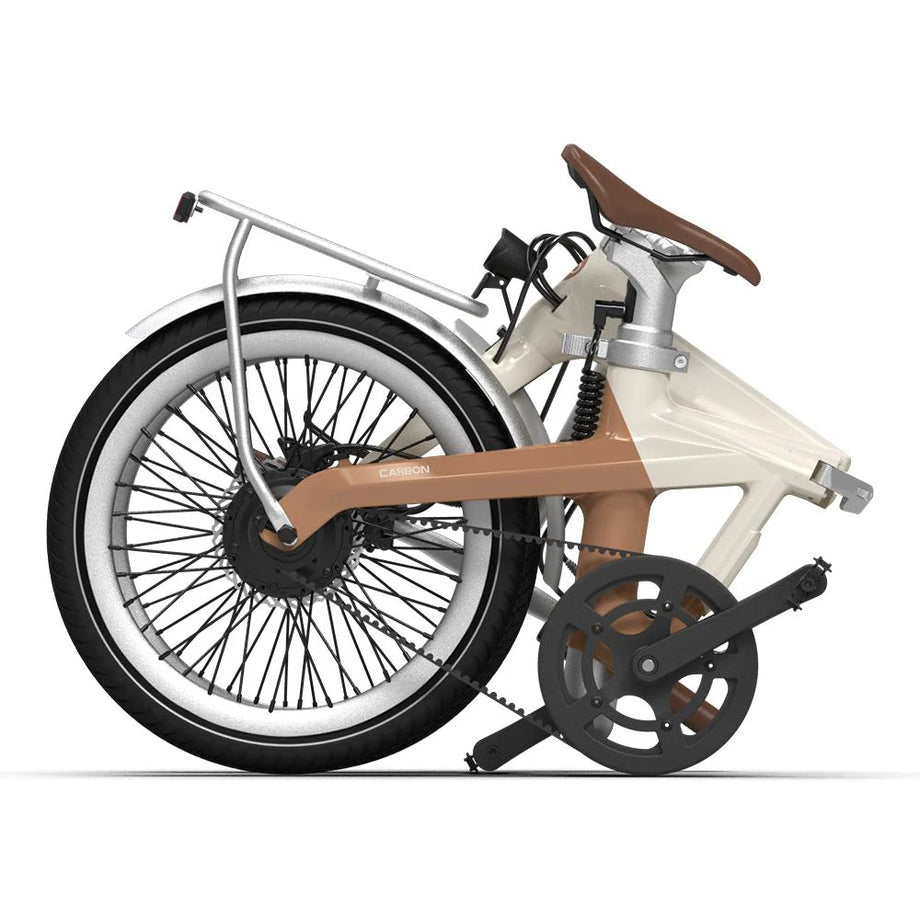 e bike acxa klapprad 20" Elektro CARBON Klapprad Faltrad ADO Air Carbon latte Riemenantrieb –  fahrrad-Ass.de