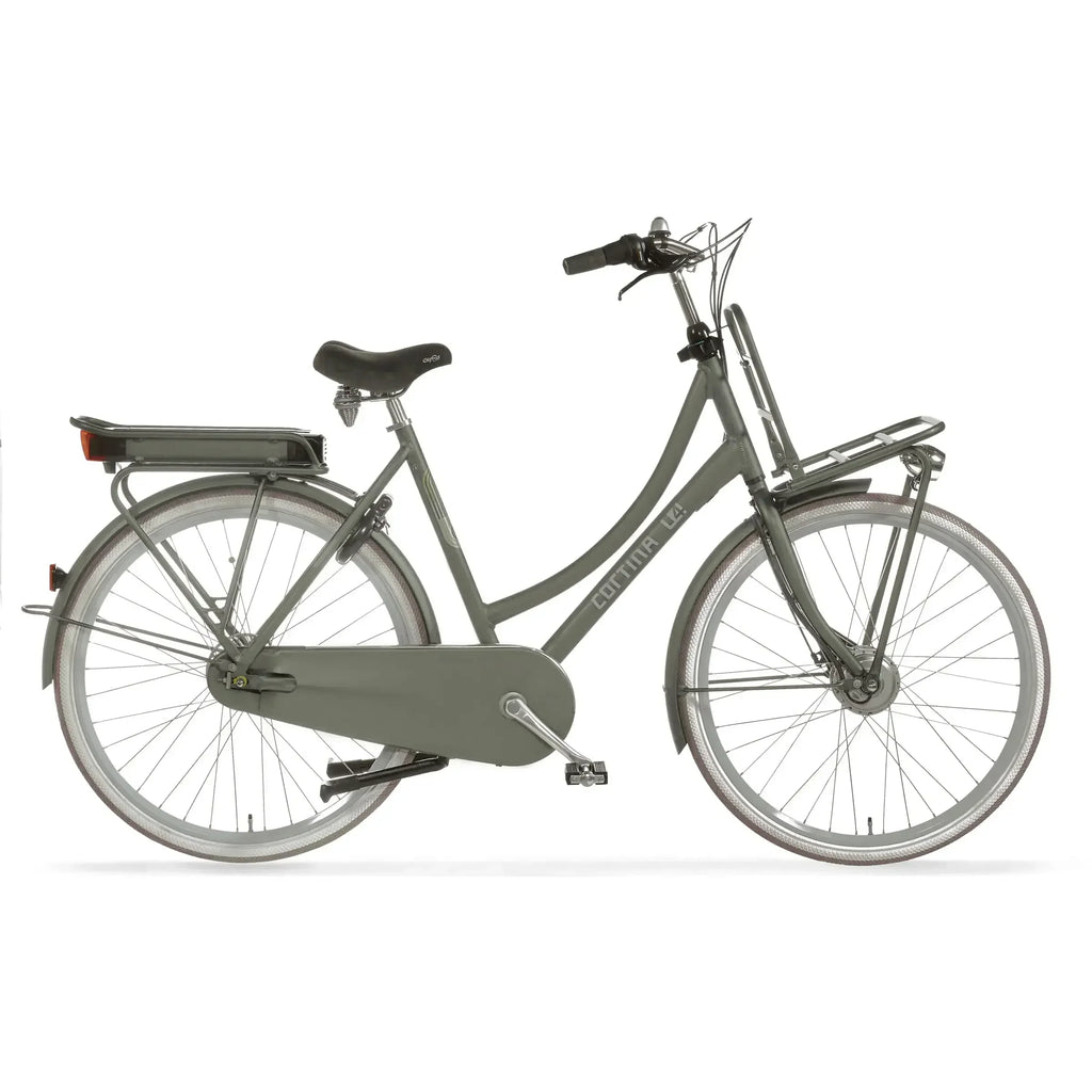 e bike hollandrad cortina Cortina E-U4 7 Gang Elektro Pedelec Hollandrad hydr. disc Thyme Grey M – fahrrad-Ass.de