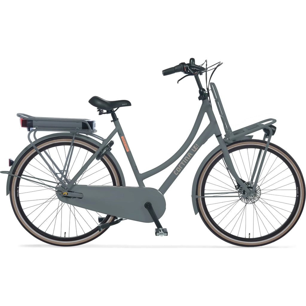 elektro hollandrad Cortina E-U4 7 Gang Elektro Pedelec Hollandrad hydr. disc Mouse Grey M – fahrrad-Ass.de
