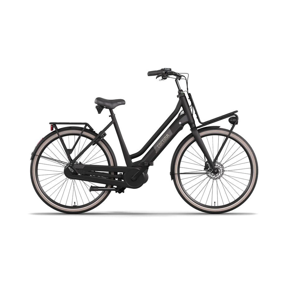 elektrische mountainbike bosch Cortina E-U4 NEXT 7 Gang Bosch MITTELMOTOR Pedelec Hollandrad Jet Blac – fahrrad-Ass.de