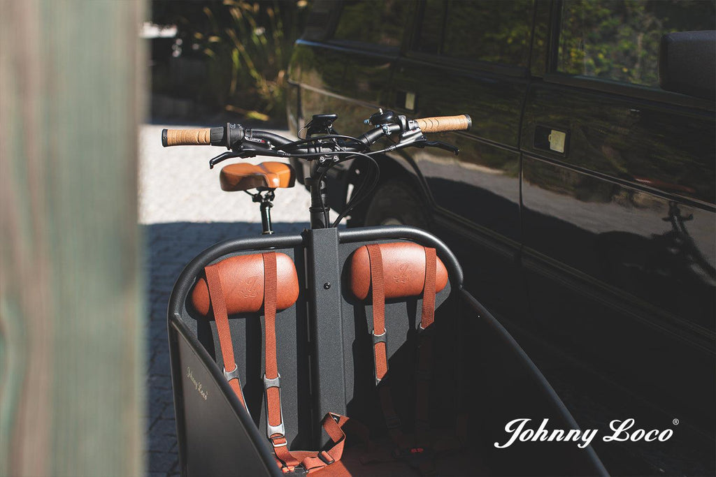 Komplettangebot Johnny Loco Twin Cruiser Matt Dutch Delight Alu. bakfiets E-Lastenrad schwarz - fahrrad-Ass.de