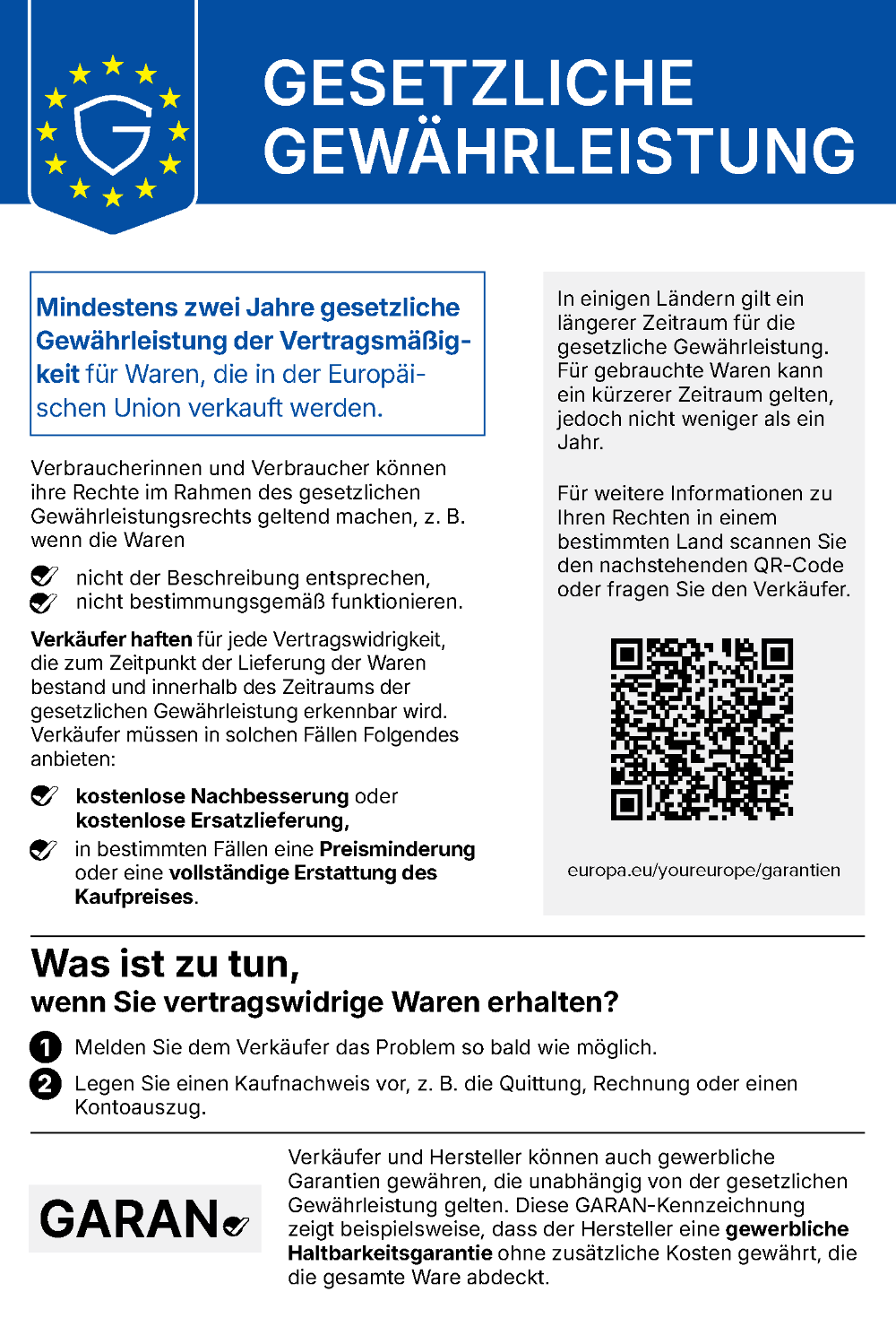 EU-Konformitätskennzeichnung