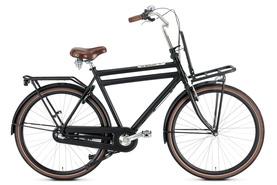 28 Zoll Aluminium 3 Gang Herren Hollandrad Daily Dutch Prestige schwar   fahrrad-Ass.de