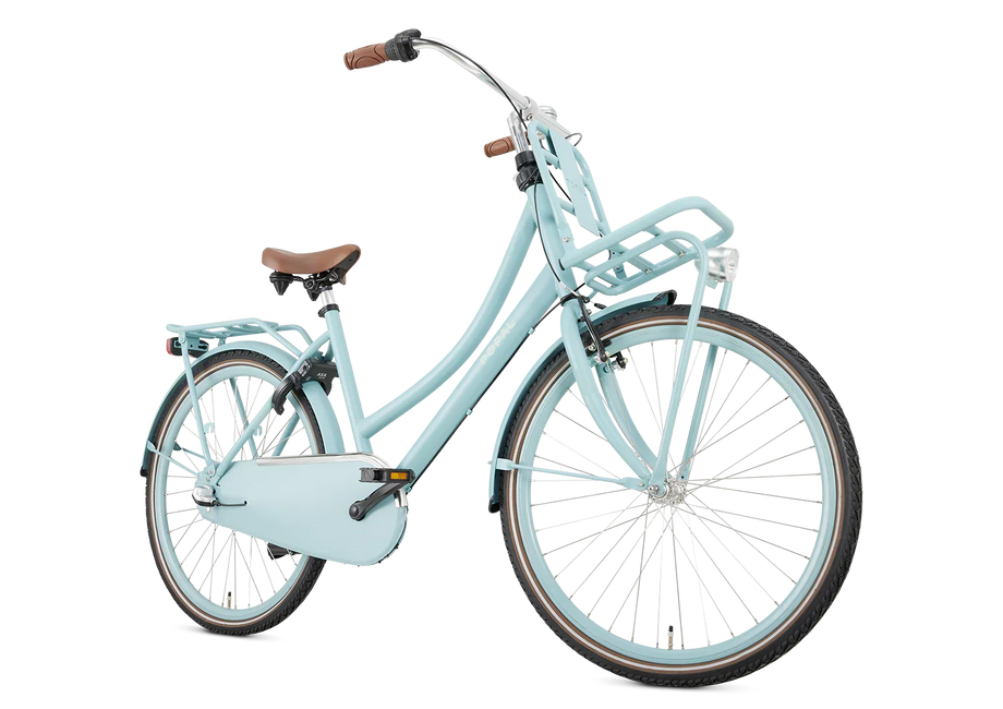 hollandrad damen mit lastenträger 26 Zoll 3 Gang Hollandrad Daily Dutch Plus Matt blau mit Frontträger –  fahrrad-Ass.de