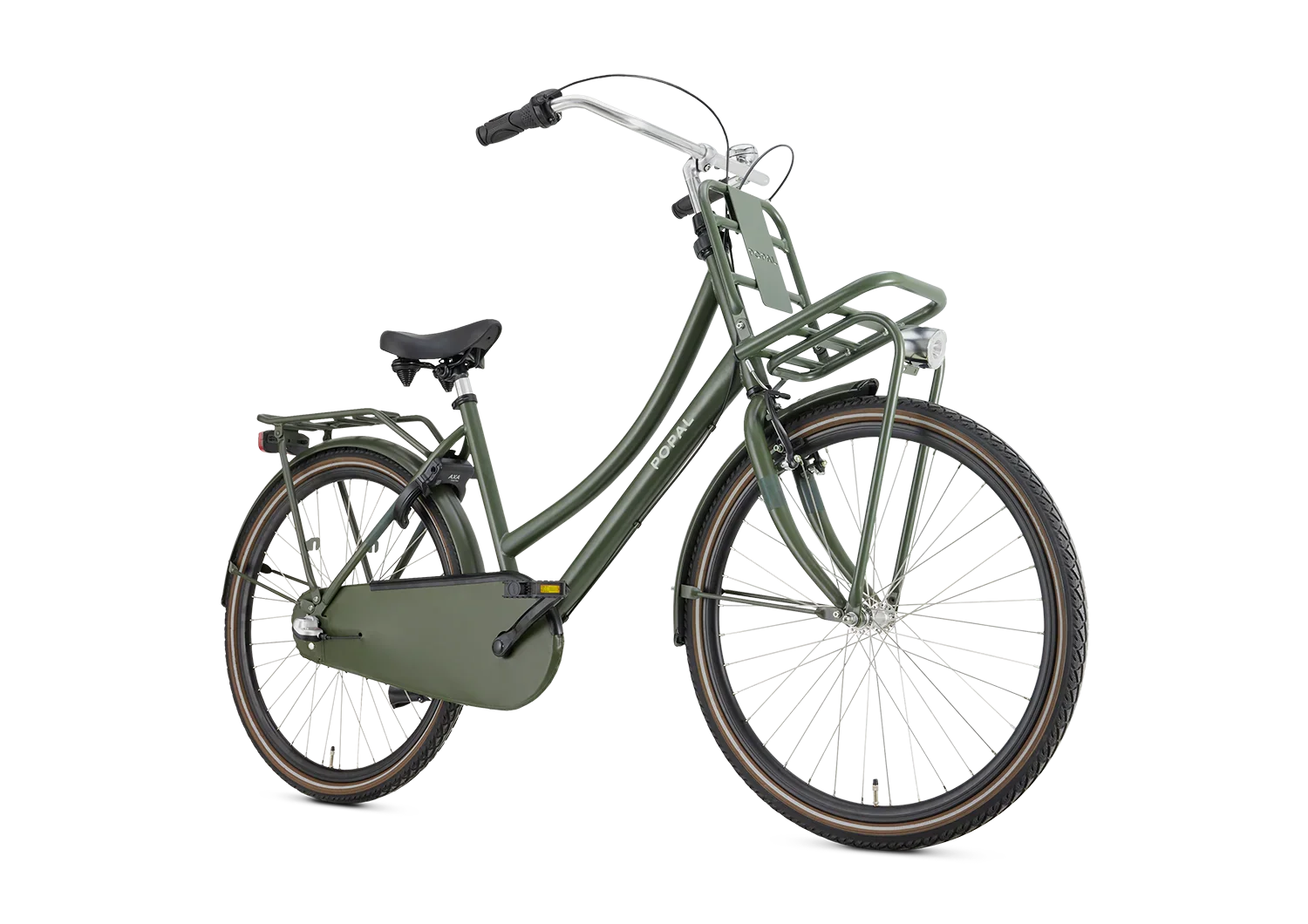 hollandrad grün 26 zoll 26 Zoll 3 Gang Hollandrad Daily Dutch Plus Army Green mit Frontträger – fahrrad-Ass.de