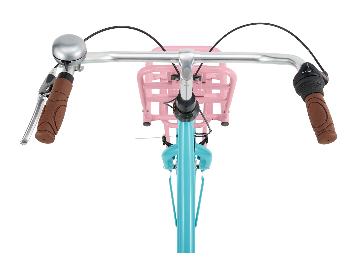 hollandrad türkis 22 Zoll 3 Gang Hollandrad Daily Dutch Plus türkis-rosa mit Frontträger – fahrrad-Ass.de