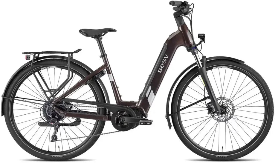 e bike damen 625 watt 85 nm BESV TR 1.3 85 Nm 630 Wh Shimano MITTELMOTOR Elektro Pedelec metallic –  fahrrad-Ass.de