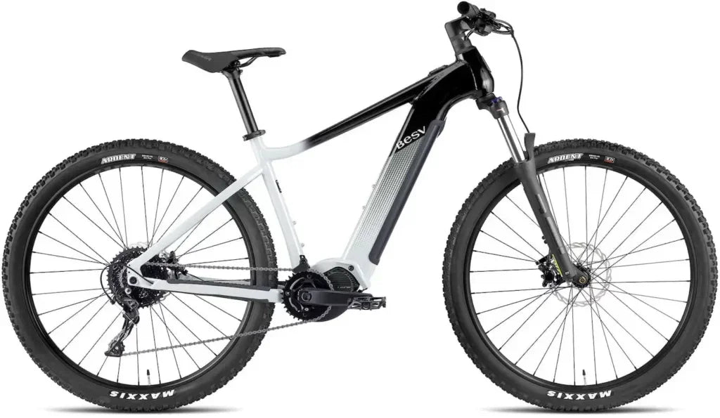 e bike mountainbike weiß BESV TRX 1.5 85 Nm 504 Wh Shimano MITTELMOTOR Elektro Mountainbike ste – fahrrad-Ass.de