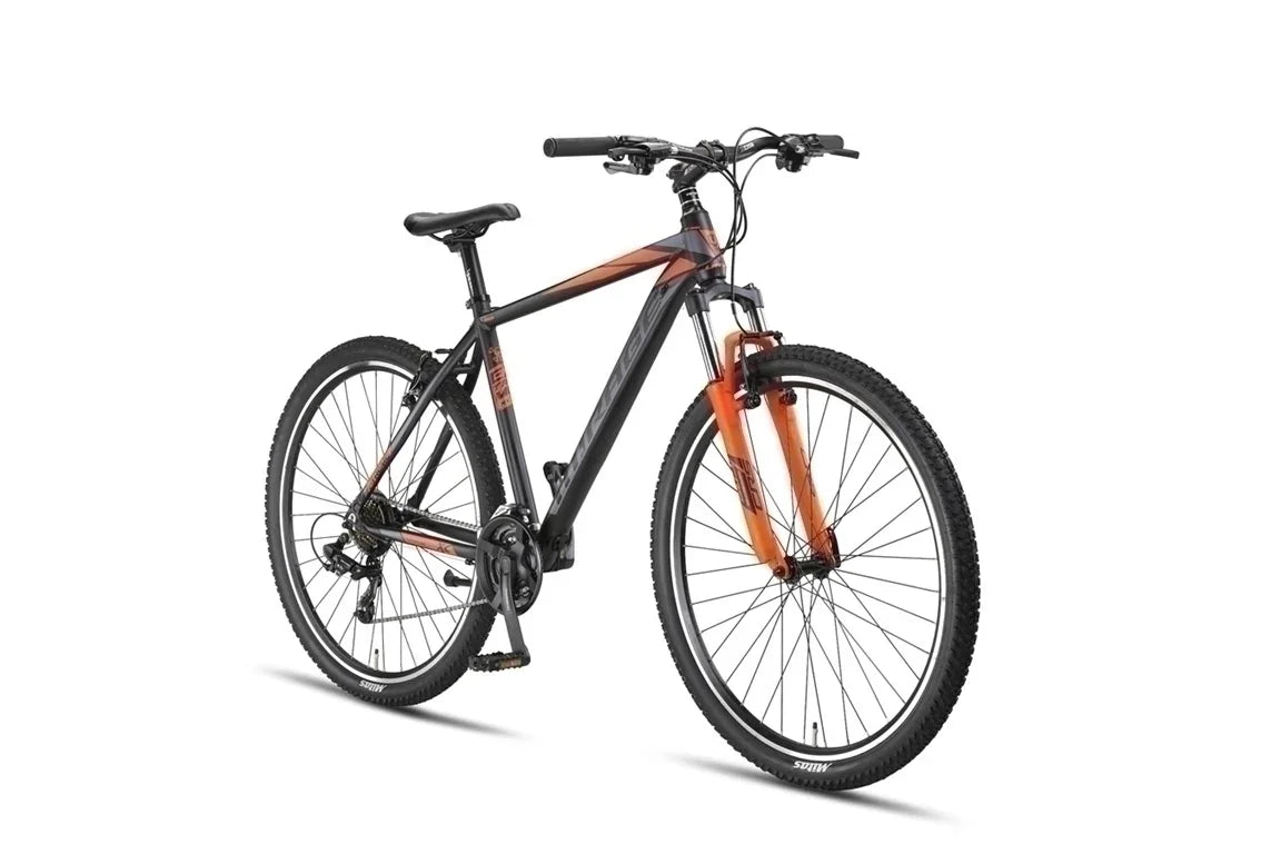27,5 Zoll Alu. Mountainbike, Mirage, 21 Gang Shimano, MTB Black-Orange –