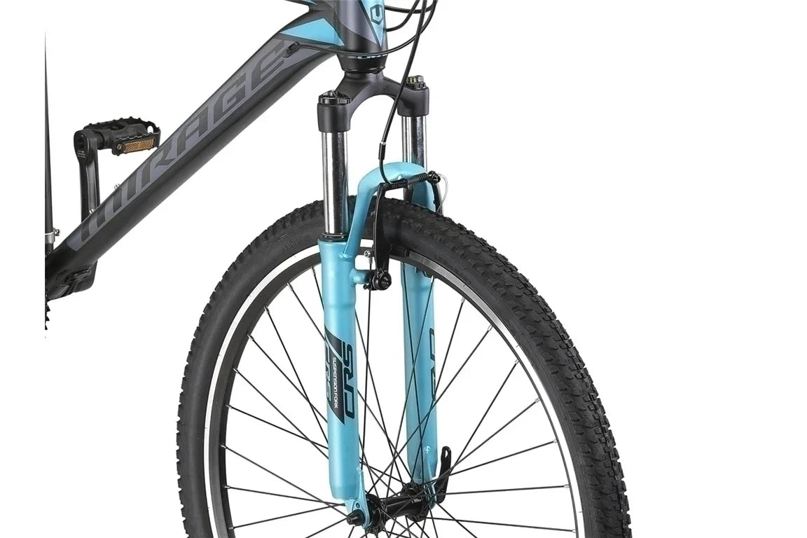 türkises mountainbike 27,5 Zoll Alu. Mountainbike, Mirage, 21 Gang Shimano, MTB Black-Türkis – fahrrad-Ass.de