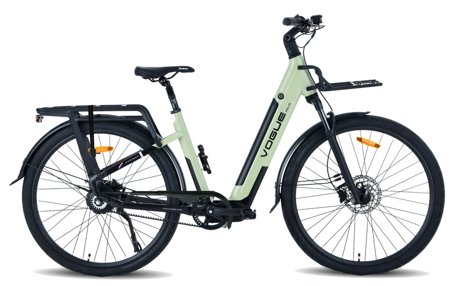 Gates Riemenantrieb Vogue Milo Lily-Green 468WH 50Nm Motor E-Bike Auto –