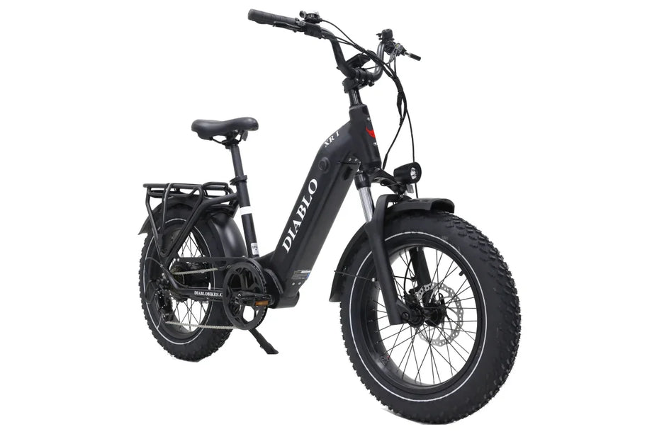 black bike days fahrrad xxl 720 Wh E-Fatbike Diablo XR1 black-matt, Aluminium Rahmen, Federgabel, –  fahrrad-Ass.de
