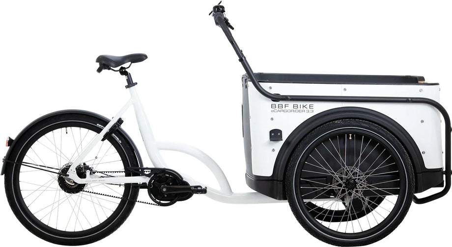 lastenfahrrad e bike 3 räder BBF eCargorider 3.3 Royal Spezial weiß 630 Wh 3-Rad Lastenrad Enviolo –  fahrrad-Ass.de